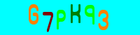 Blue Captcha Image